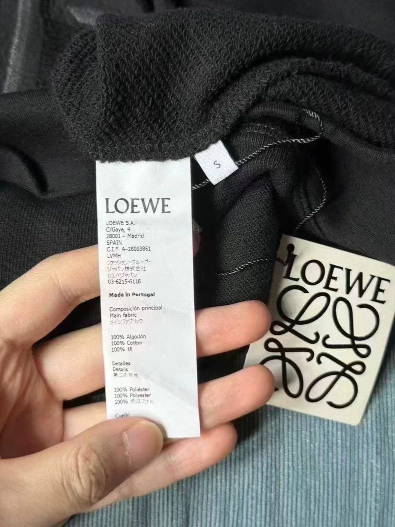 Loewe LOEWE Black Embroidered Sweatshirt Size S Size US S / EU 44-46 / 1 - 3 Thumbnail