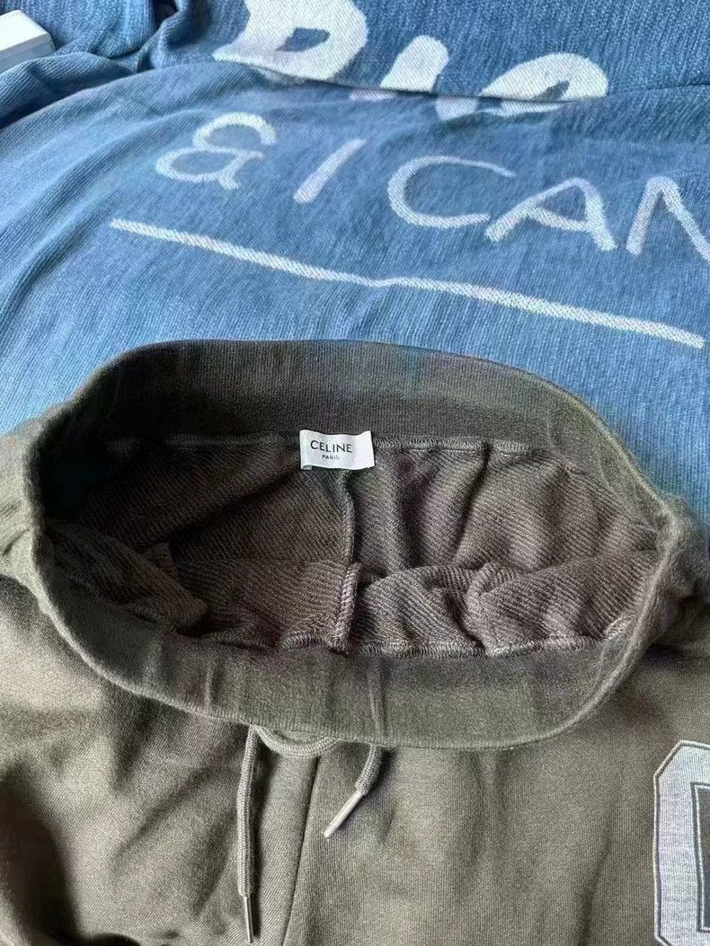 Celine Celine Khaki Green Sweatpants Size S Size US 26 / EU 42 - 2 Thumbnail