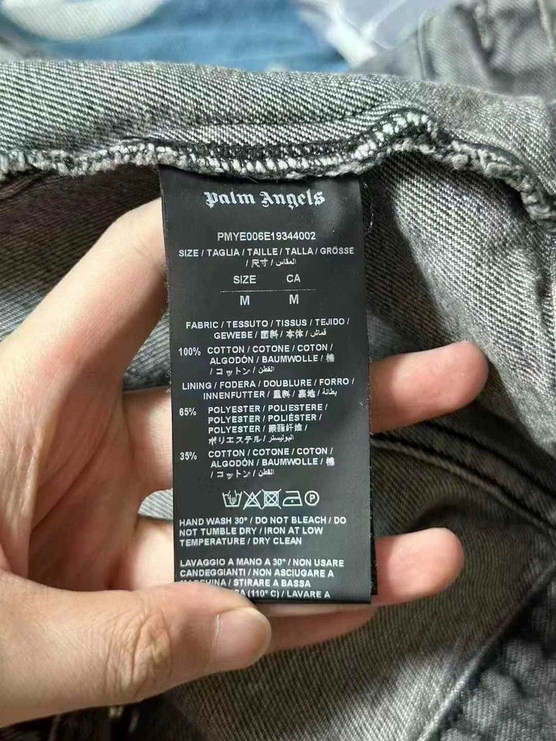 Palm Angels Palm Angels Denim Jacket with Back Lettering Size US M / EU 48-50 / 2 - 4 Thumbnail