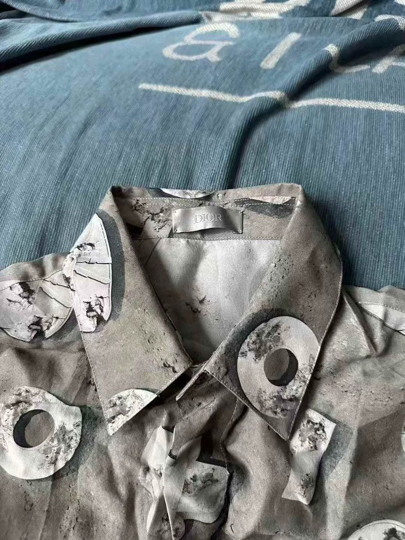 Dior Dior Patterned Long Sleeve Shirt Size US M / EU 48-50 / 2 - 3 Thumbnail