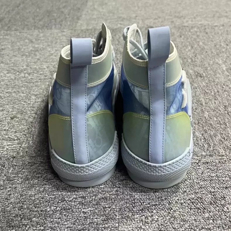 Dior Dior Light Blue High-Top Fashion Sneakers Size US 10 / EU 43 - 3 Thumbnail