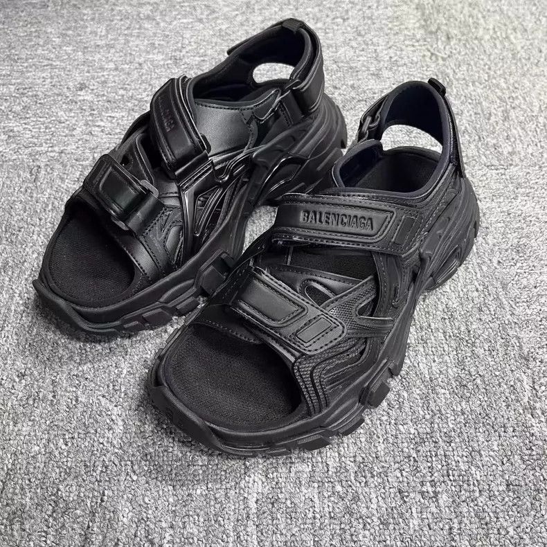 Balenciaga Balenciaga Black Track 2.0 Sandals Size US 5.5 / EU 38 - 3 Thumbnail