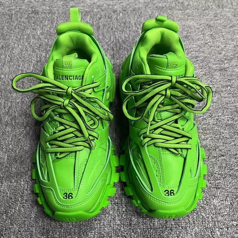 Balenciaga Balenciaga Green Low-Top Dad Shoes Size 36 Size US 5.5 / EU 38 - 2 Thumbnail
