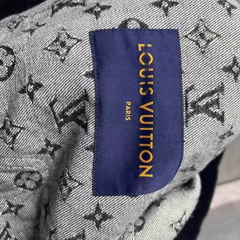 Louis Vuitton Louis Vuitton Black Deconstructed Denim Jacket Size US XXL / EU 58 / 5 - 3 Thumbnail