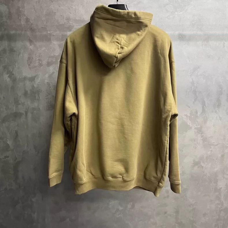 Balenciaga Balenciaga Khaki Hooded Sweatshirt Size L Size US L / EU 52-54 / 3 - 2 Thumbnail