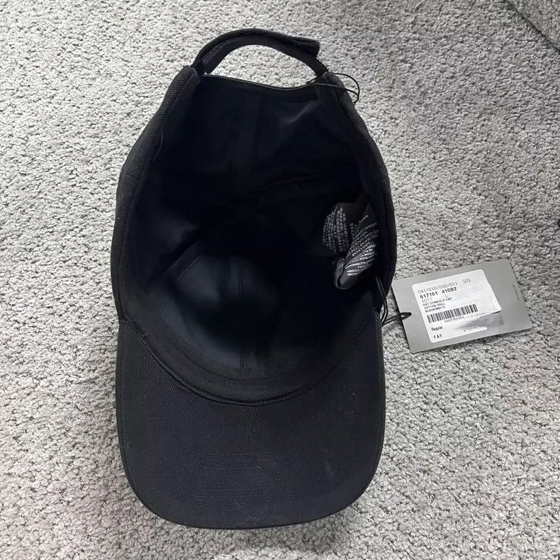 Balenciaga Balenciaga Black Embroidered Logo Cap Size ONE SIZE - 3 Thumbnail