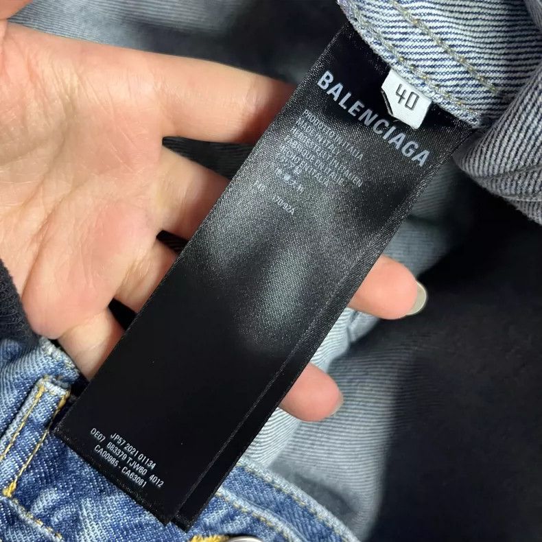 Balenciaga Balenciaga Blue Denim Jacket with Pockets Size US S / EU 44-46 / 1 - 5 Thumbnail