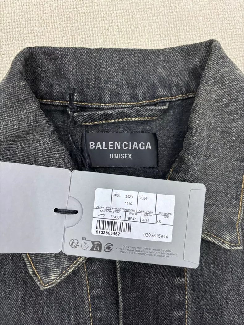 Balenciaga Balenciaga DIY Mental Dragon Year Denim Jacket Size US XS / EU 42 / 0 - 4 Thumbnail
