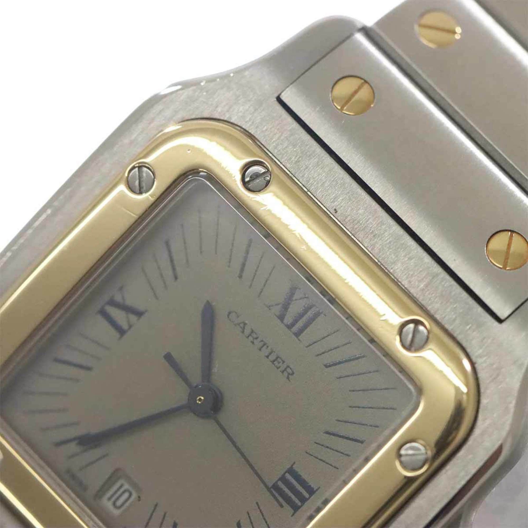Cartier Cartier Santos Galbe LM Combi W20023C4 Men's Watch Date Gray K18YG Yellow Gold Quartz Size ONE SIZE - 7 Thumbnail