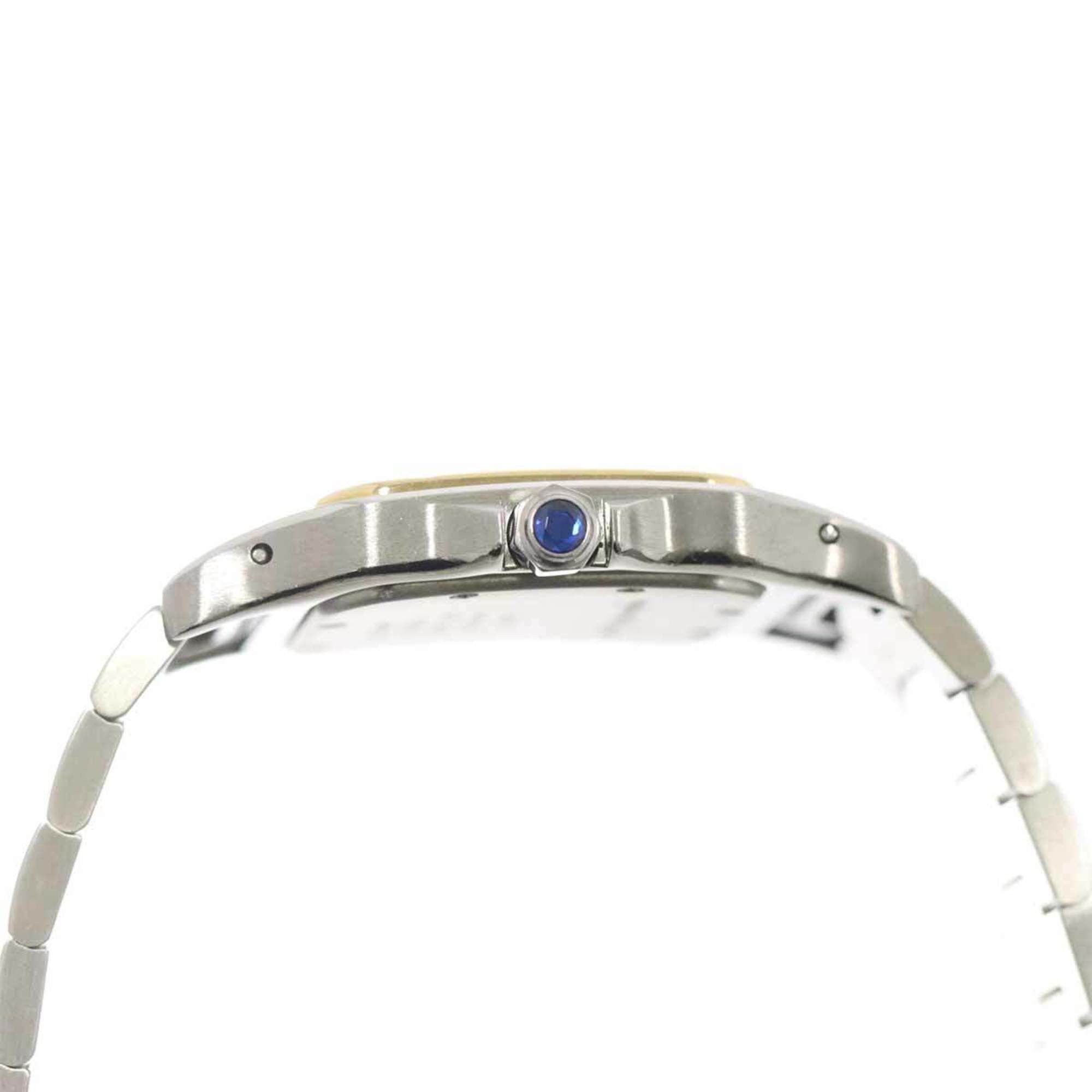 Cartier Cartier Santos Galbe LM Combi W20023C4 Men's Watch Date Gray K18YG Yellow Gold Quartz Size ONE SIZE - 5 Thumbnail