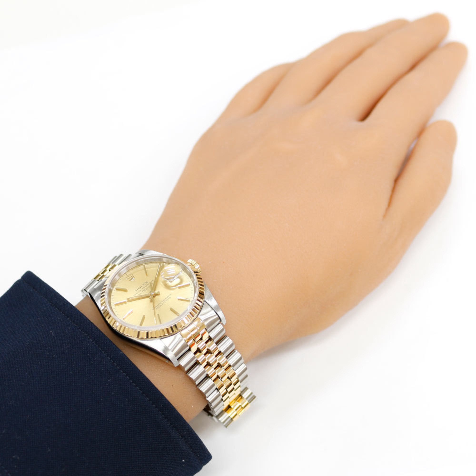 Rolex Rolex Datejust Oyster Perpetual Watch Stainless Steel 16233 Automatic Men's ROLEX X-Serial 1991 Model Overhauled Size ONE SIZE - 2 Thumbnail