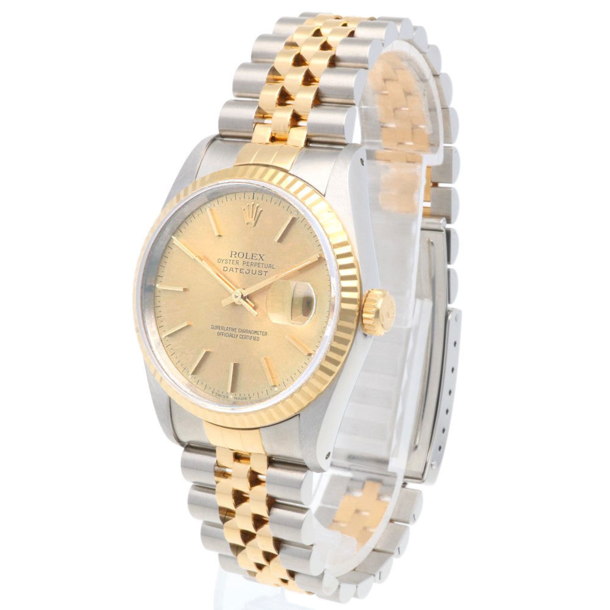 Rolex Rolex Datejust Oyster Perpetual Watch Stainless Steel 16233 Automatic Men's ROLEX X-Serial 1991 Model Overhauled Size ONE SIZE - 3 Thumbnail