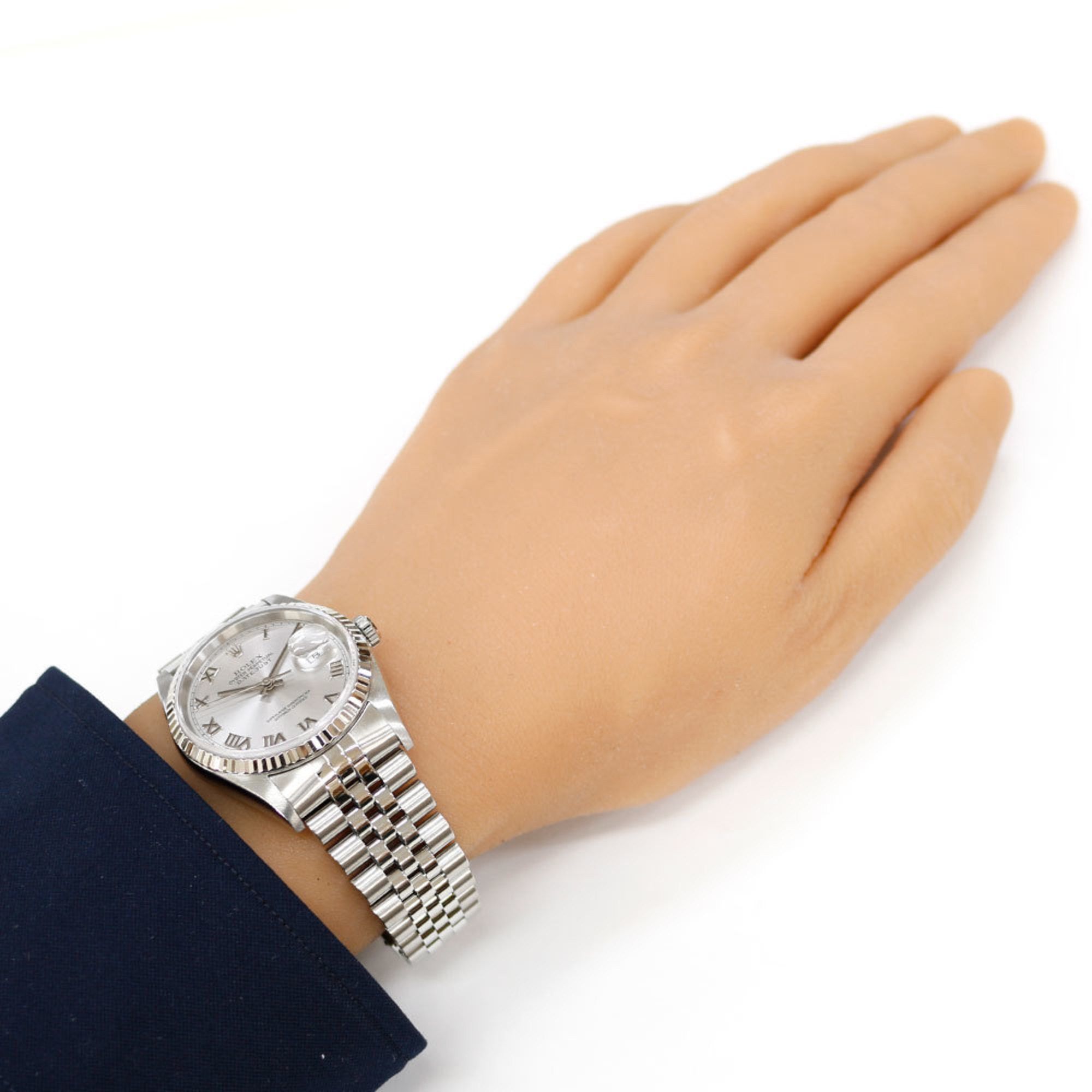 Rolex Rolex Datejust Oyster Perpetual Watch Stainless Steel 16234 Automatic Men's ROLEX P Number 2000 Model Roman Numerals Overhauled Size ONE SIZE - 2 Thumbnail