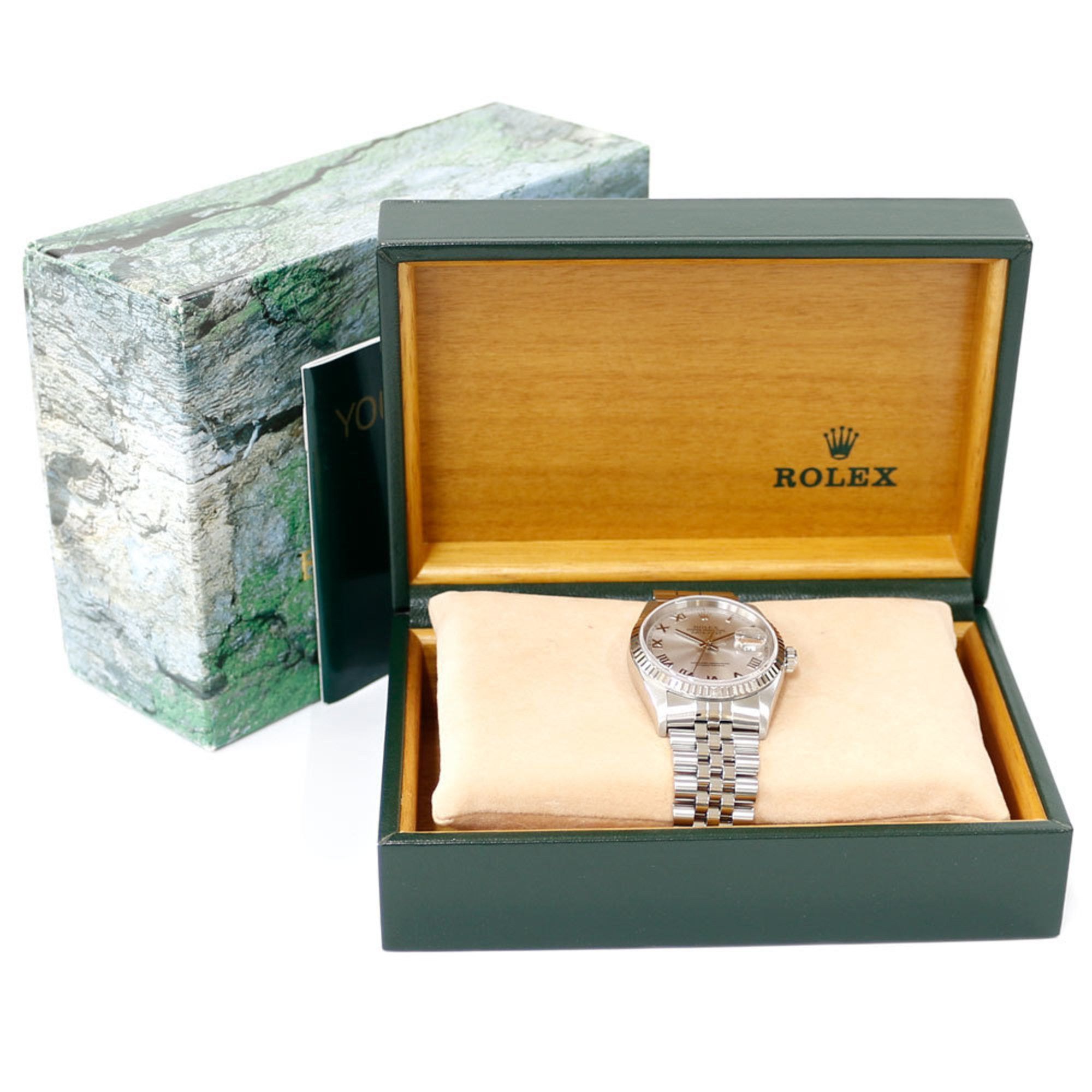 Rolex Rolex Datejust Oyster Perpetual Watch Stainless Steel 16234 Automatic Men's ROLEX P Number 2000 Model Roman Numerals Overhauled Size ONE SIZE - 12 Thumbnail