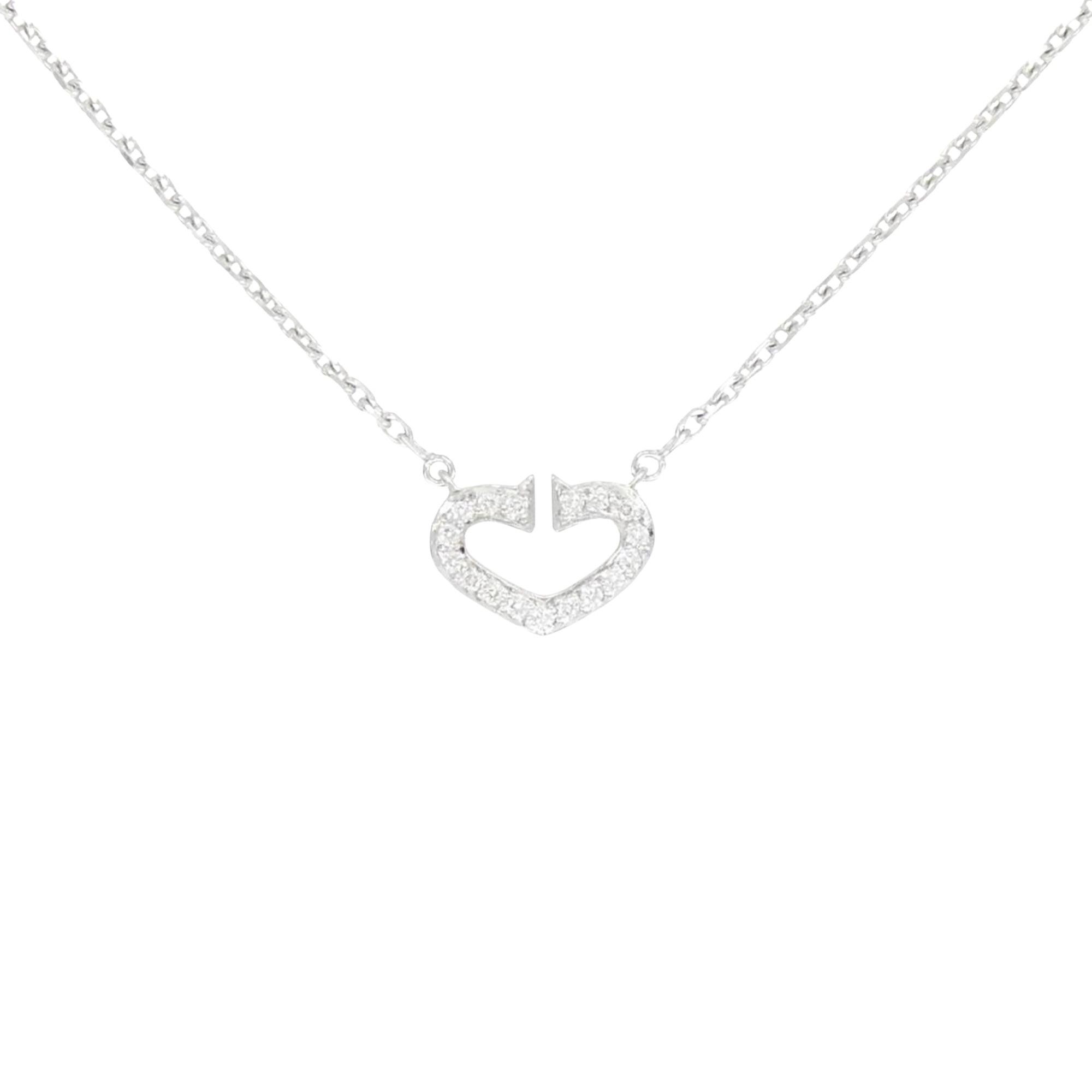 Cartier Cartier C heart necklace Size ONE SIZE - 2 Thumbnail