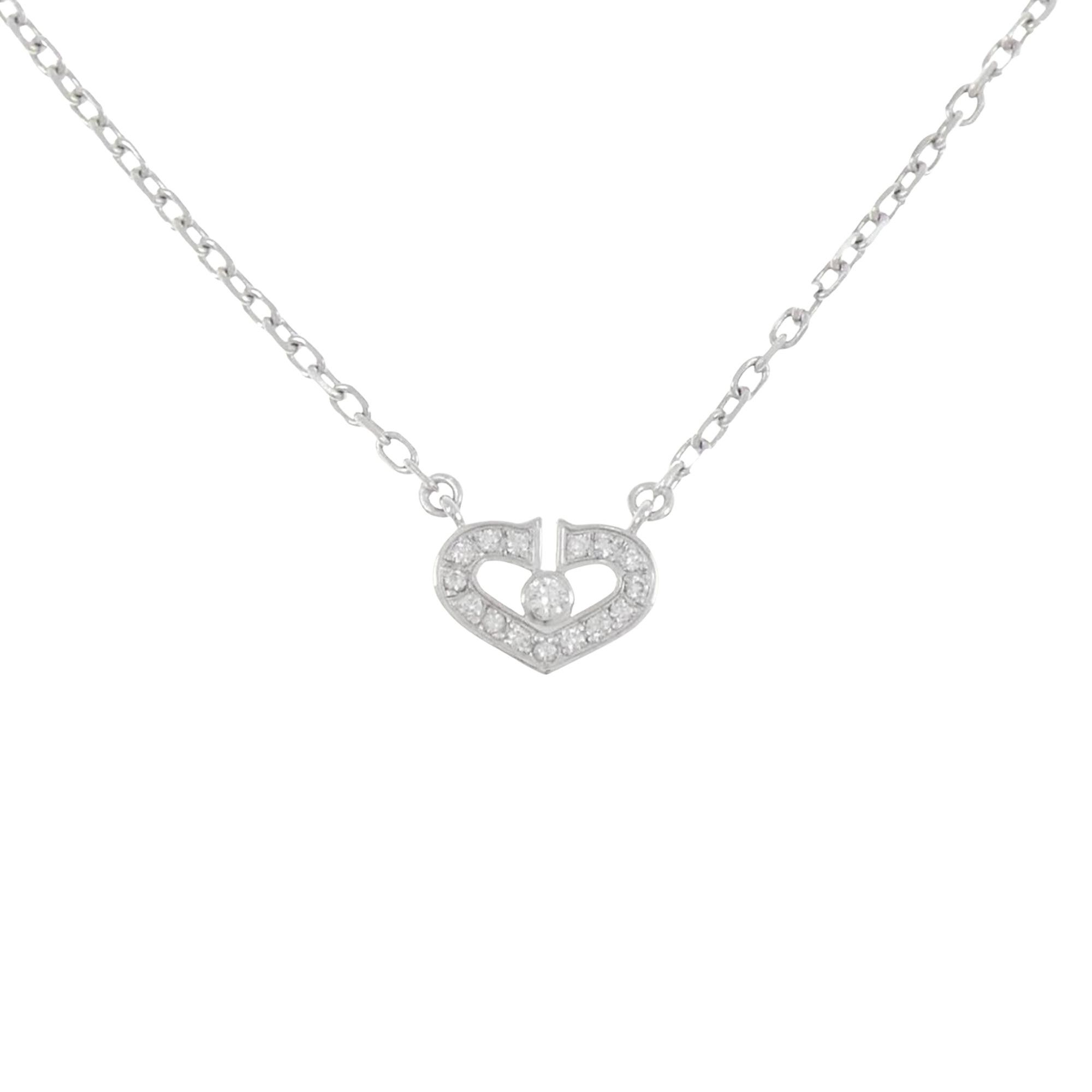 Cartier Cartier C heart necklace Size ONE SIZE - 2 Thumbnail