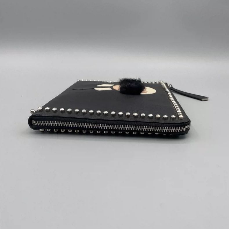 Fendi Fendi Black Handheld Bag with Studs Size ONE SIZE - 5 Thumbnail