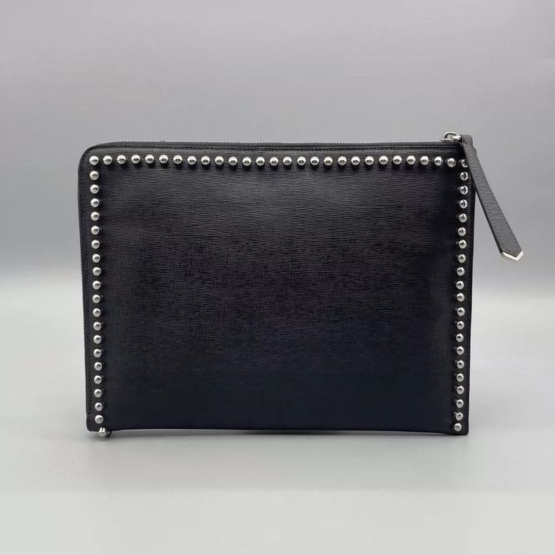 Fendi Fendi Black Handheld Bag with Studs Size ONE SIZE - 2 Thumbnail
