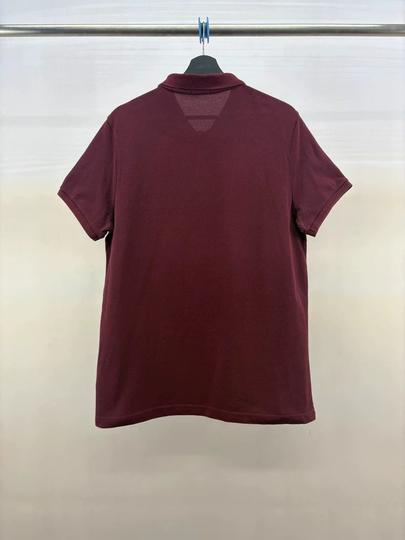 Moncler Moncler Burgundy Logo Embroidery Polo Shirt Size US XL / EU 56 / 4 - 2 Thumbnail
