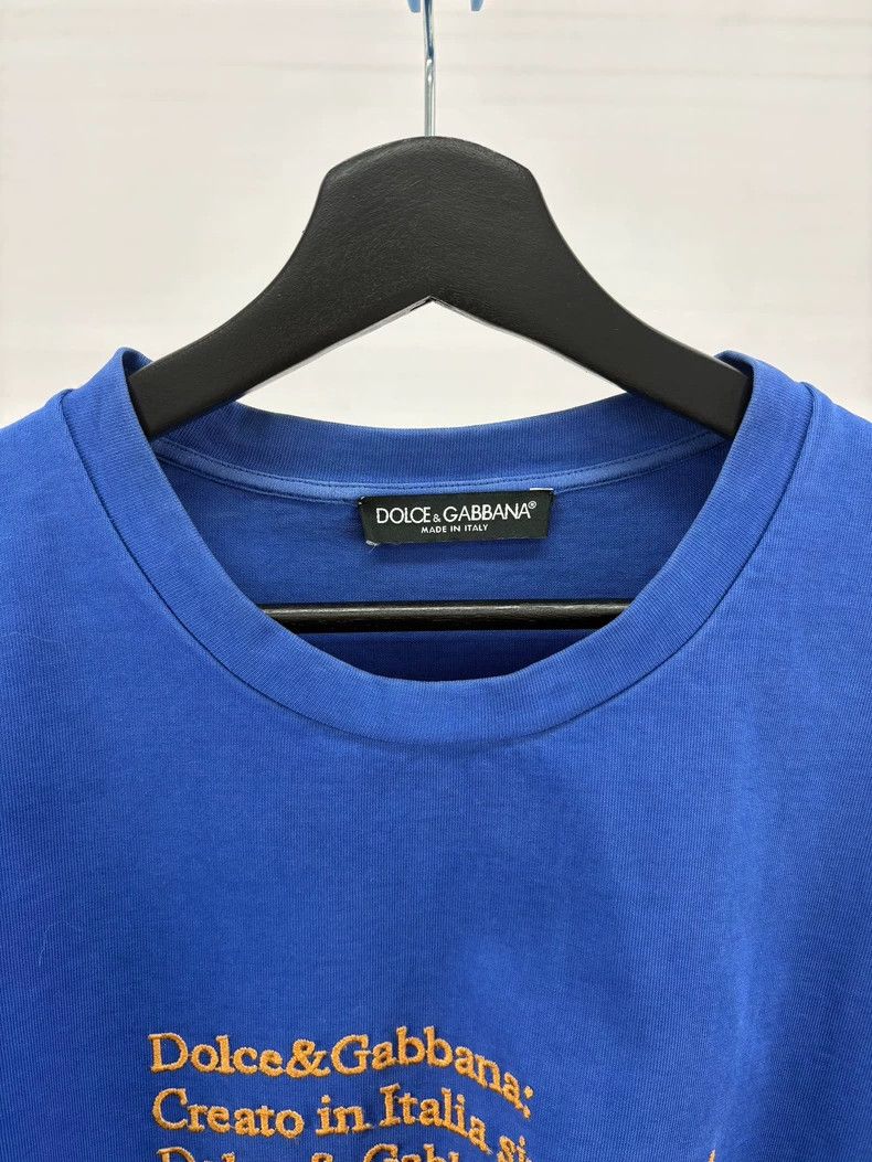 Dolce & Gabbana Dolce Gabbana Blue Short Sleeve T-Shirt Size US XS / EU 42 / 0 - 4 Thumbnail