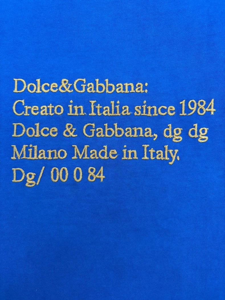 Dolce & Gabbana Dolce Gabbana Blue Short Sleeve T-Shirt Size US XS / EU 42 / 0 - 3 Thumbnail