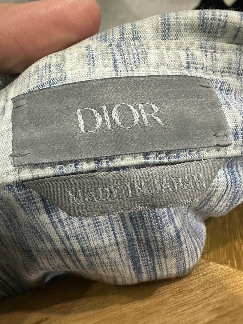 Dior Dior White Blue Printed Shirt Size 41 Size US L / EU 52-54 / 3 - 3 Thumbnail