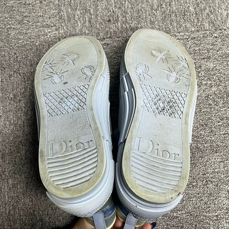 Dior Dior Light Blue High-Top Fashion Sneakers Size US 10 / EU 43 - 5 Thumbnail