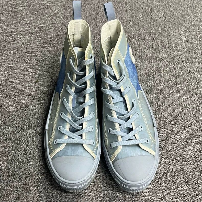 Dior Dior Light Blue High-Top Fashion Sneakers Size US 10 / EU 43 - 2 Thumbnail