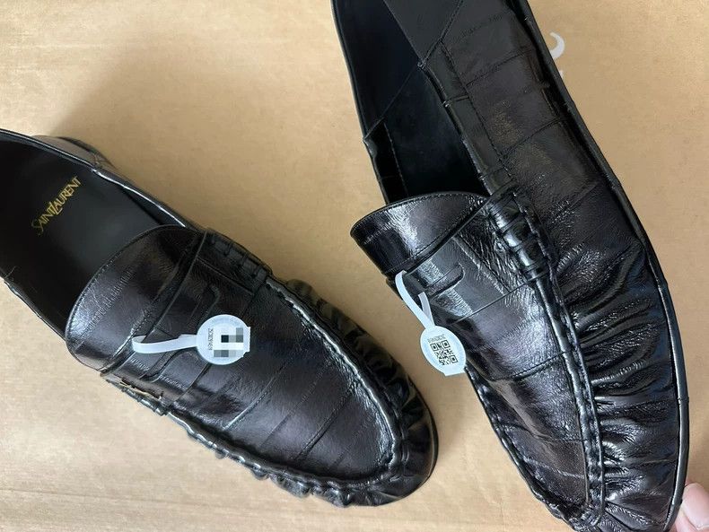 Saint Laurent Paris SLP Saint Laurent Eel Skin Loafers Size 45 Size US 11 / EU 44 - 4 Thumbnail
