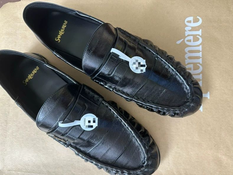 Saint Laurent Paris SLP Saint Laurent Eel Skin Loafers Size 45 Size US 11 / EU 44 - 3 Thumbnail
