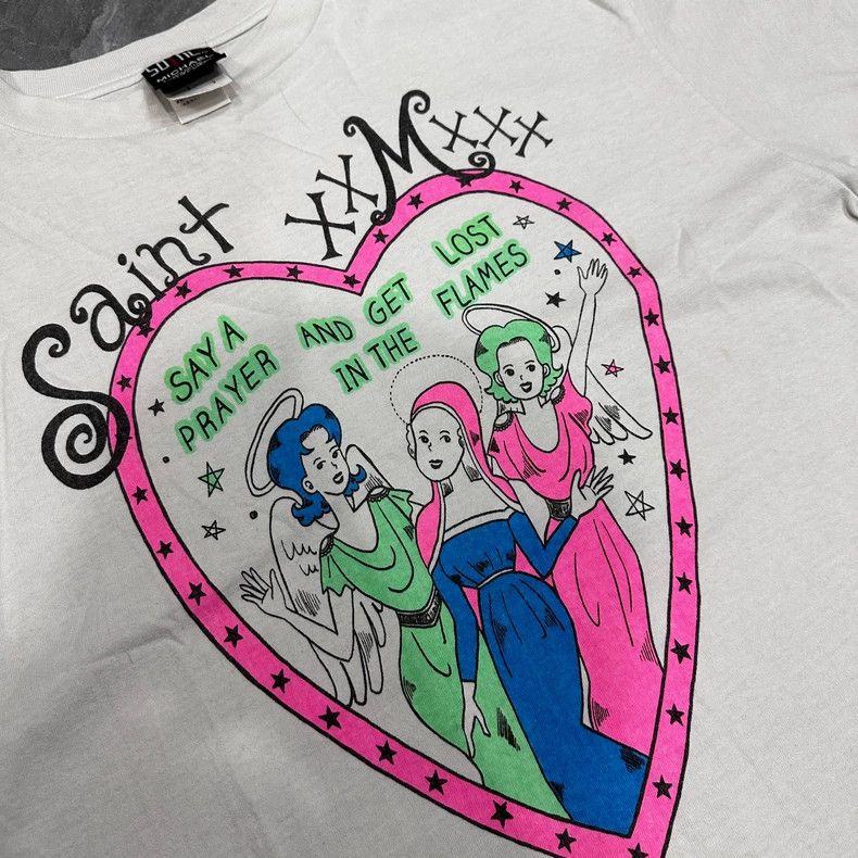 Saint Michael Saint Michael Heart Graphic Short Sleeve Shirt Size US L / EU 52-54 / 3 - 6 Thumbnail