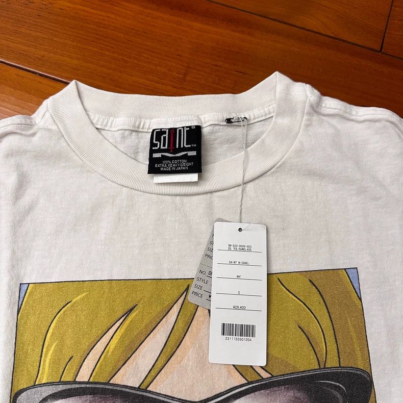 Saint Michael Saint Michael Cartoon White Short Sleeve Shirt Size US S / EU 44-46 / 1 - 4 Thumbnail