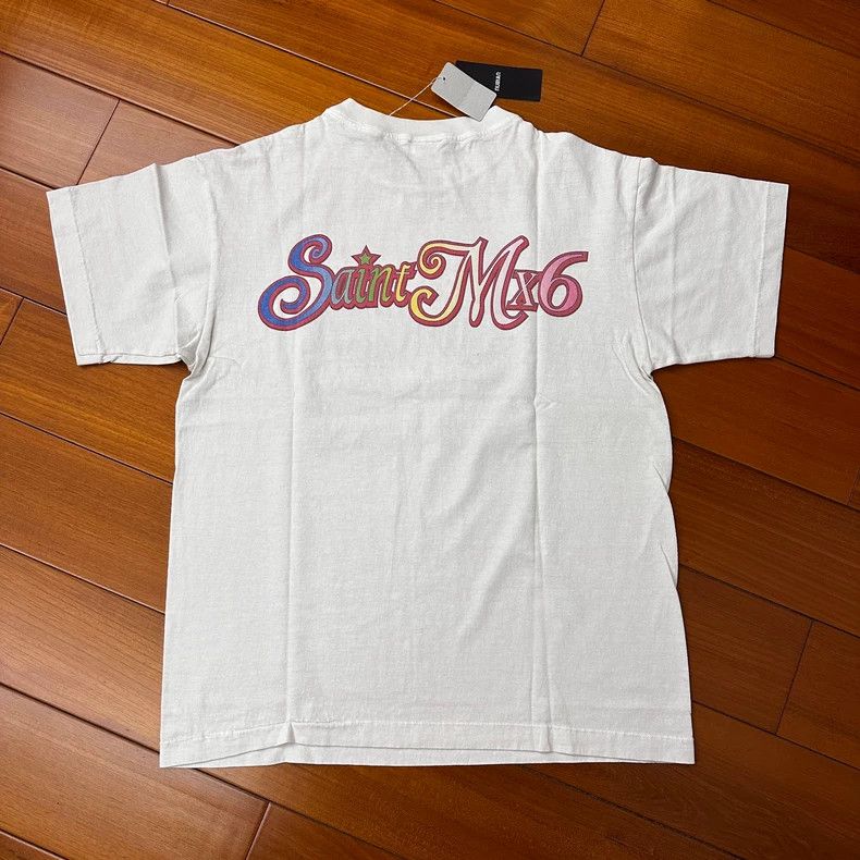 Saint Michael Saint Michael Cartoon White Short Sleeve Shirt Size US S / EU 44-46 / 1 - 2 Thumbnail