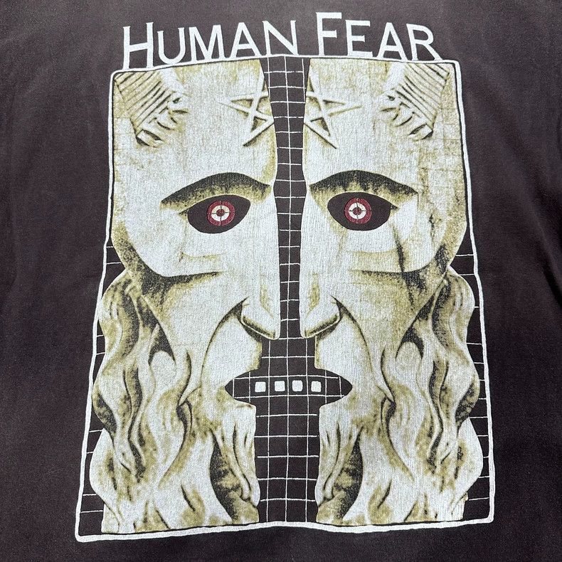 Saint Michael Human Fear Vintage Short Sleeve T-Shirt Size US XL / EU 56 / 4 - 5 Thumbnail