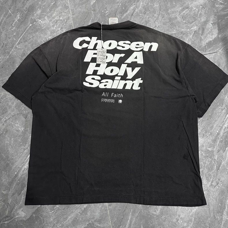 Saint Michael Saint Michael Black Short Sleeve T-Shirt Size US XXL / EU 58 / 5 - 2 Thumbnail