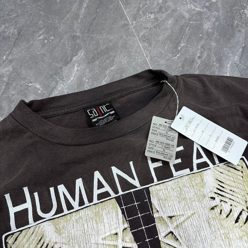 Saint Michael Saint Michael Human Fear Vintage Short Sleeve T-Shirt Size US XL / EU 56 / 4 - 4 Thumbnail