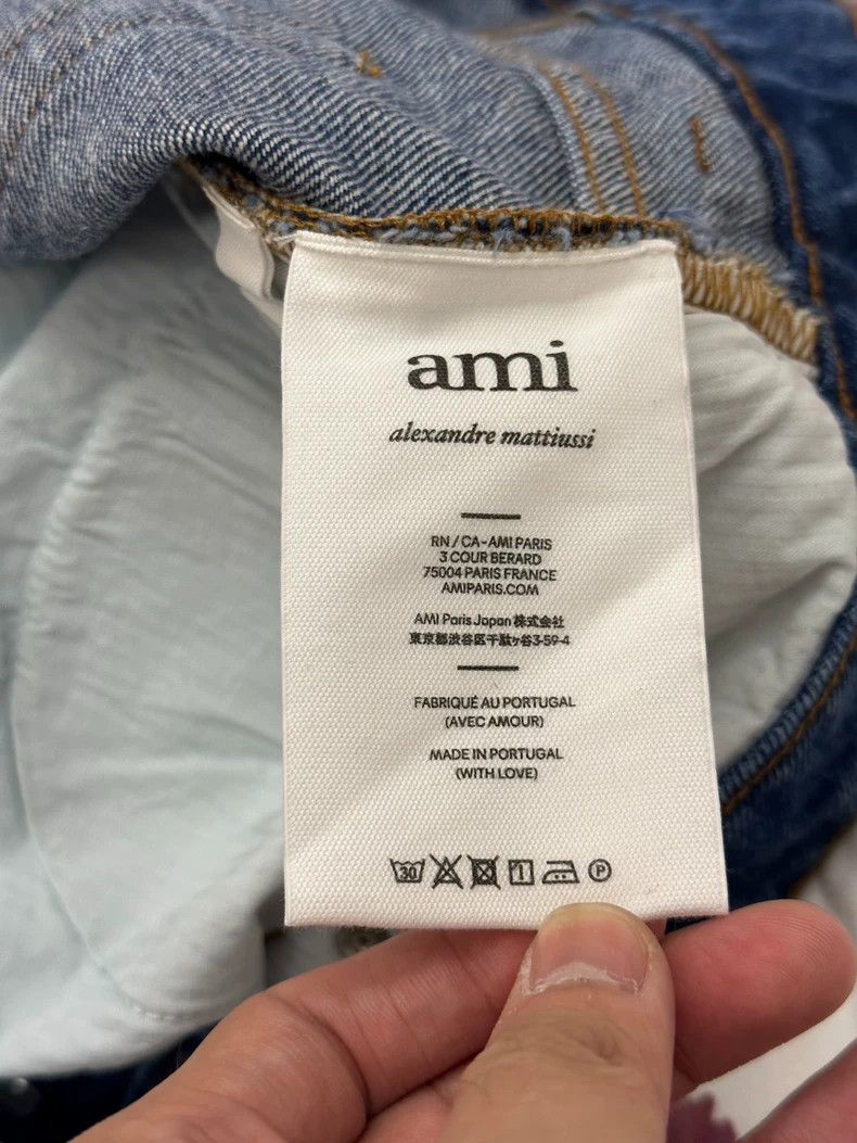 AMI Ami Paris Deep Blue Denim Long Pants Size US 33 - 5 Thumbnail