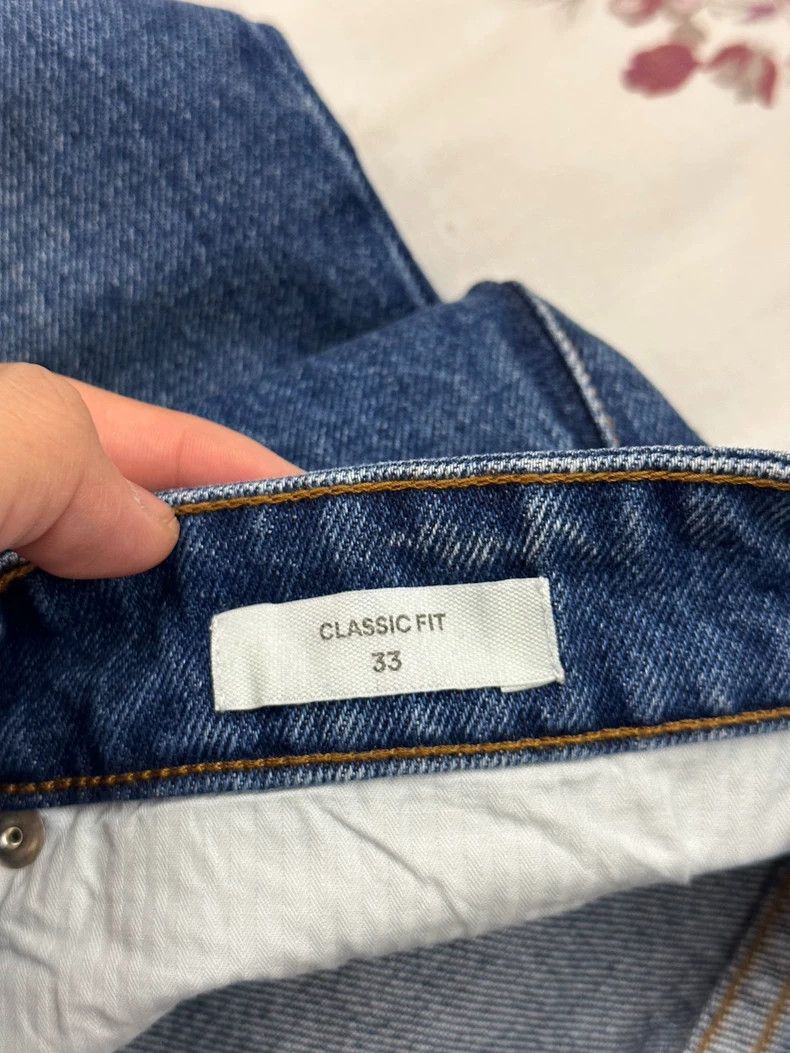AMI Ami Paris Deep Blue Denim Long Pants Size US 33 - 4 Thumbnail