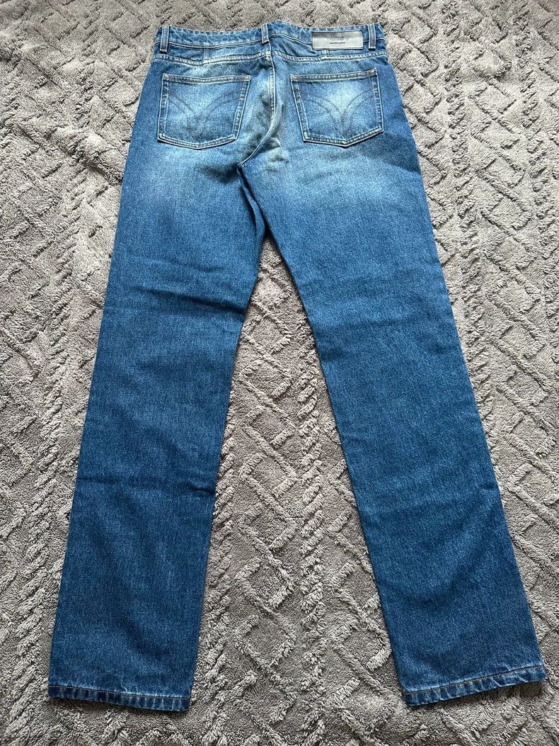 AMI Ami Paris Deep Blue Denim Long Pants Size US 33 - 2 Thumbnail