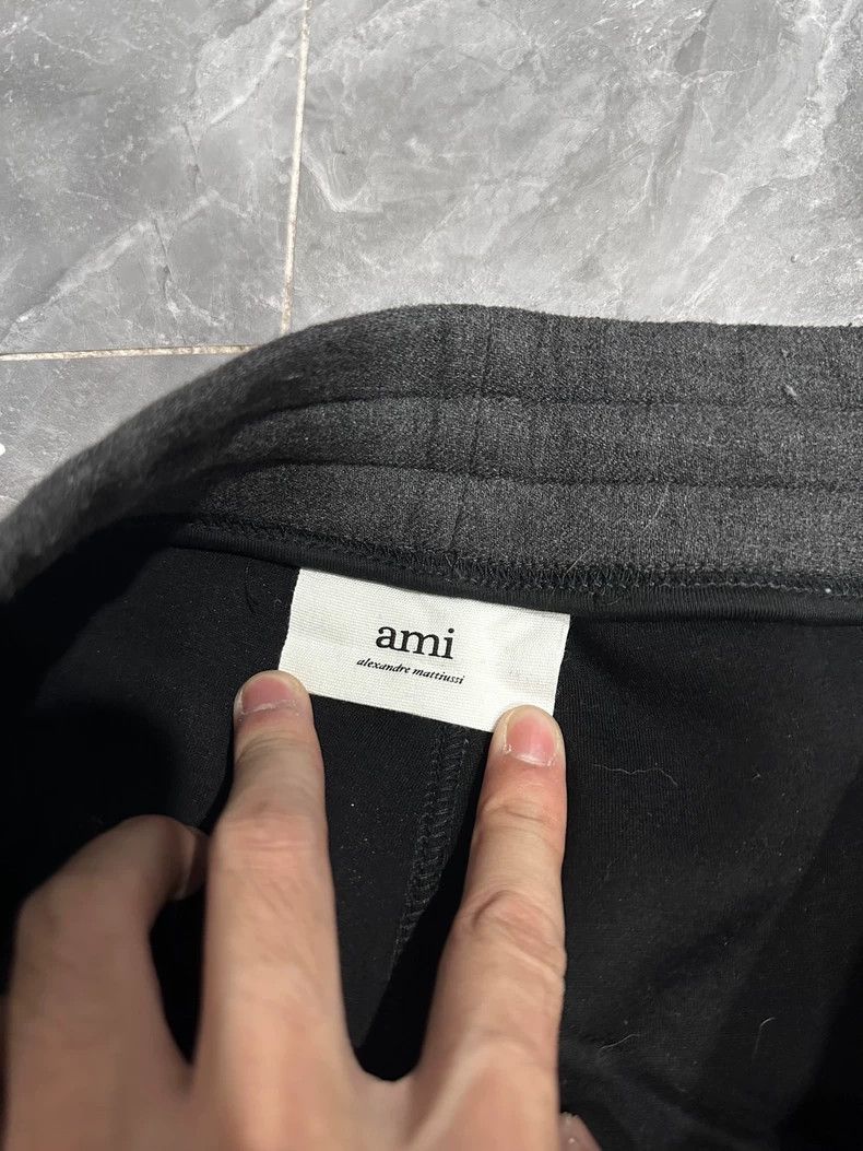 AMI AMI Paris Grey Wide-Leg Wool Pants Size US 34 / EU 50 - 3 Thumbnail