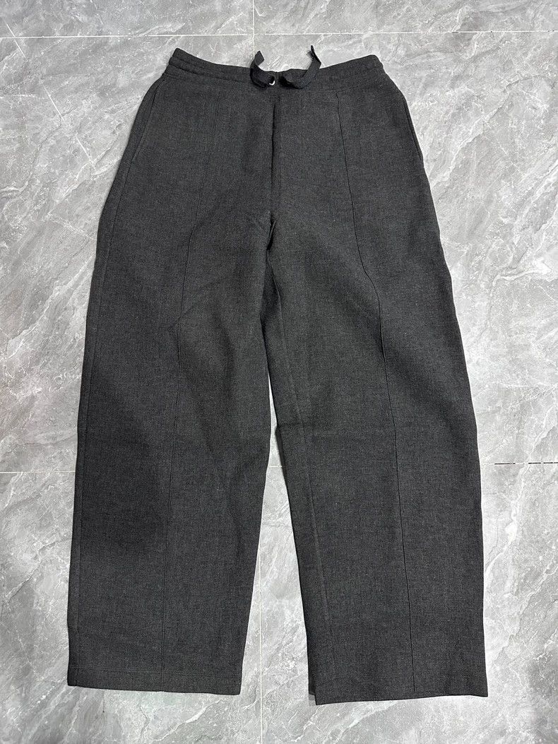 AMI AMI Paris Grey Wide-Leg Wool Pants Size US 34 / EU 50 - 2 Thumbnail