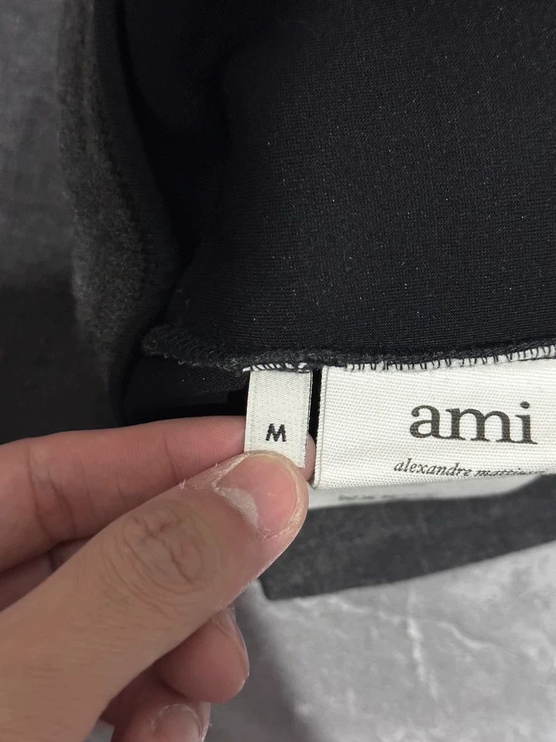 AMI AMI Paris Grey Wide-Leg Wool Pants Size US 34 / EU 50 - 6 Thumbnail