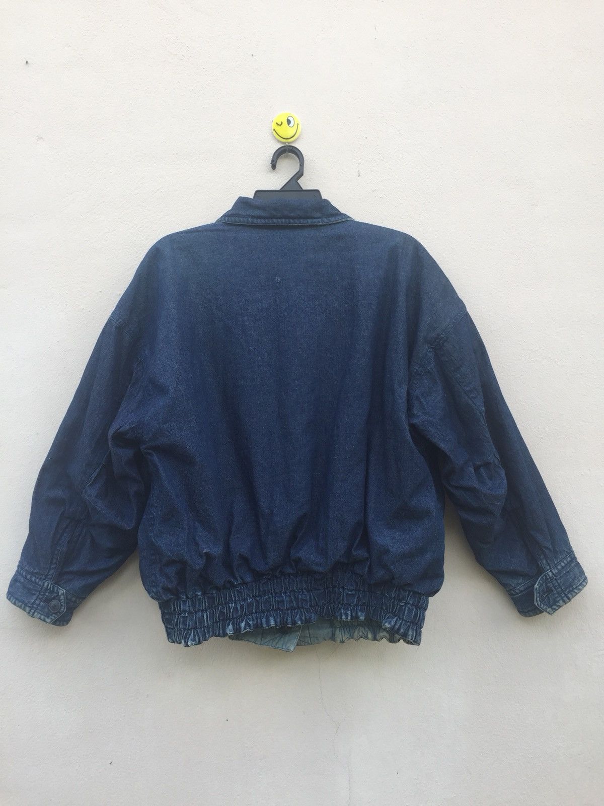 Issey Miyake × Tsumori Chisato Reversible MA-1 Distressed Bomber Baggy Denim Jacket Size US L / EU 52-54 / 3 - 4 Thumbnail