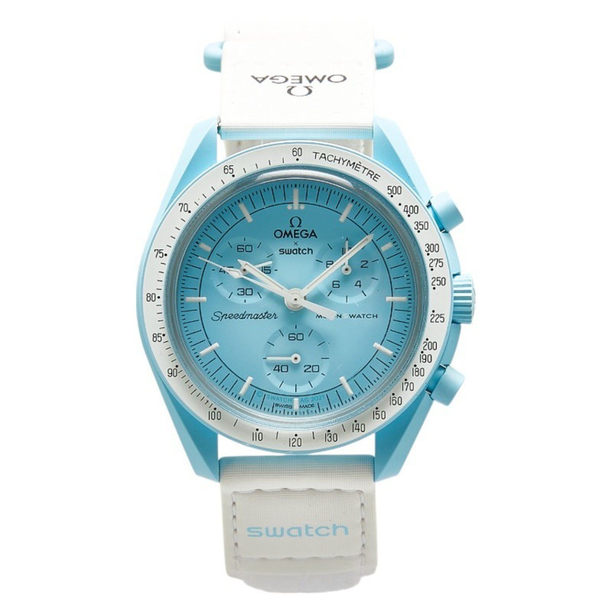 Omega OMEGA x Swatch Moon MISSION TO URANUS Wristwatch SO33L100 Quartz Blue Dial Ceramic Nylon Men's Size ONE SIZE - 2 Thumbnail