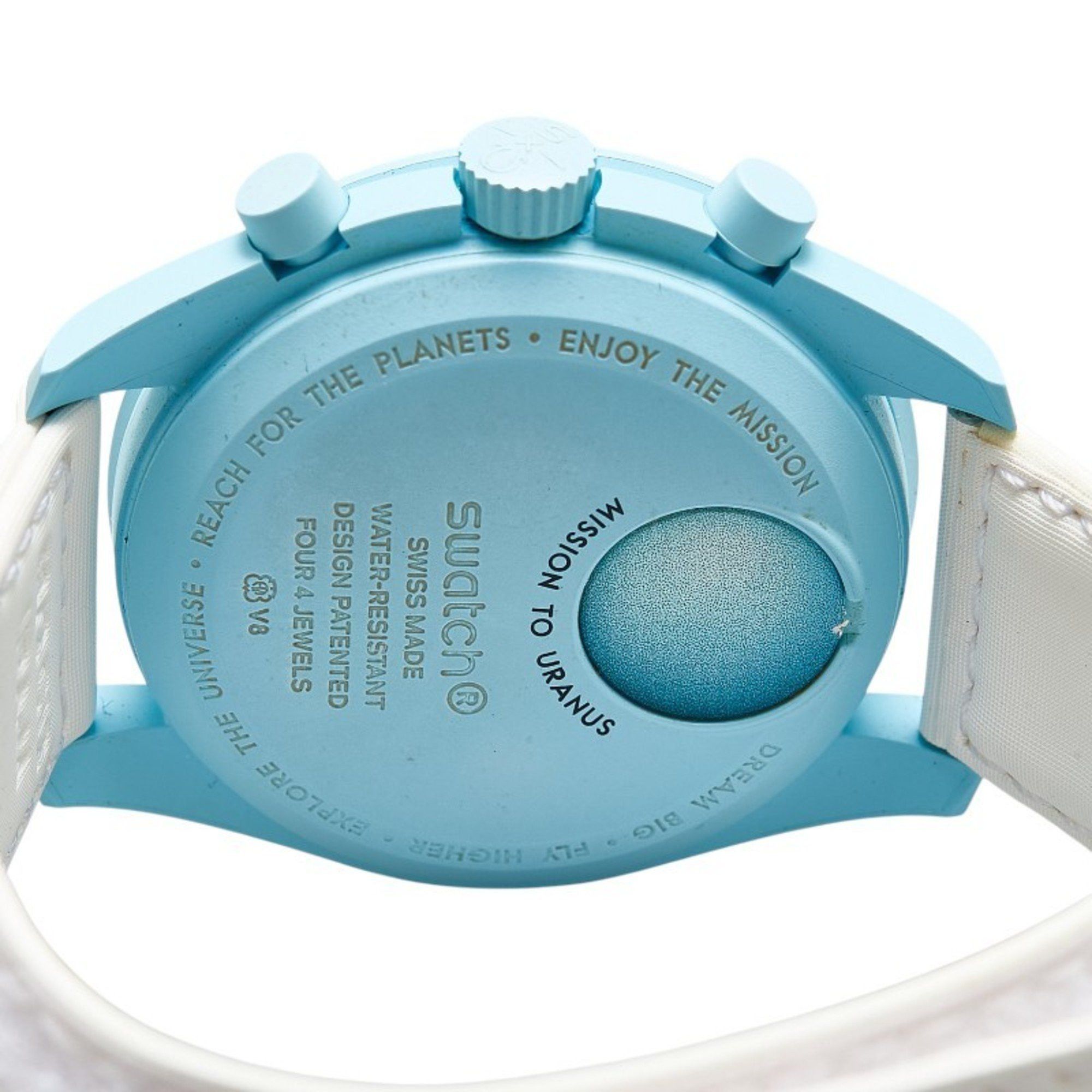 Omega OMEGA x Swatch Moon MISSION TO URANUS Wristwatch SO33L100 Quartz Blue Dial Ceramic Nylon Men's Size ONE SIZE - 5 Thumbnail
