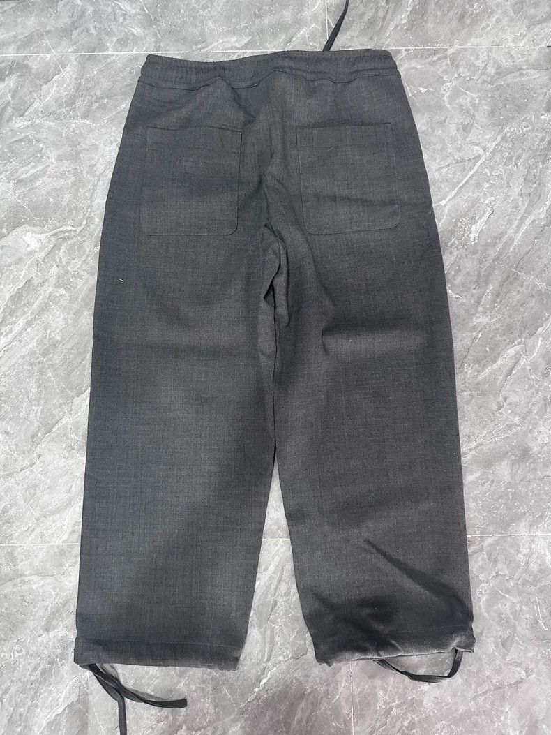 AMI Gray Wide Leg Wool Trousers Size US 42 / EU 58 - 2 Thumbnail