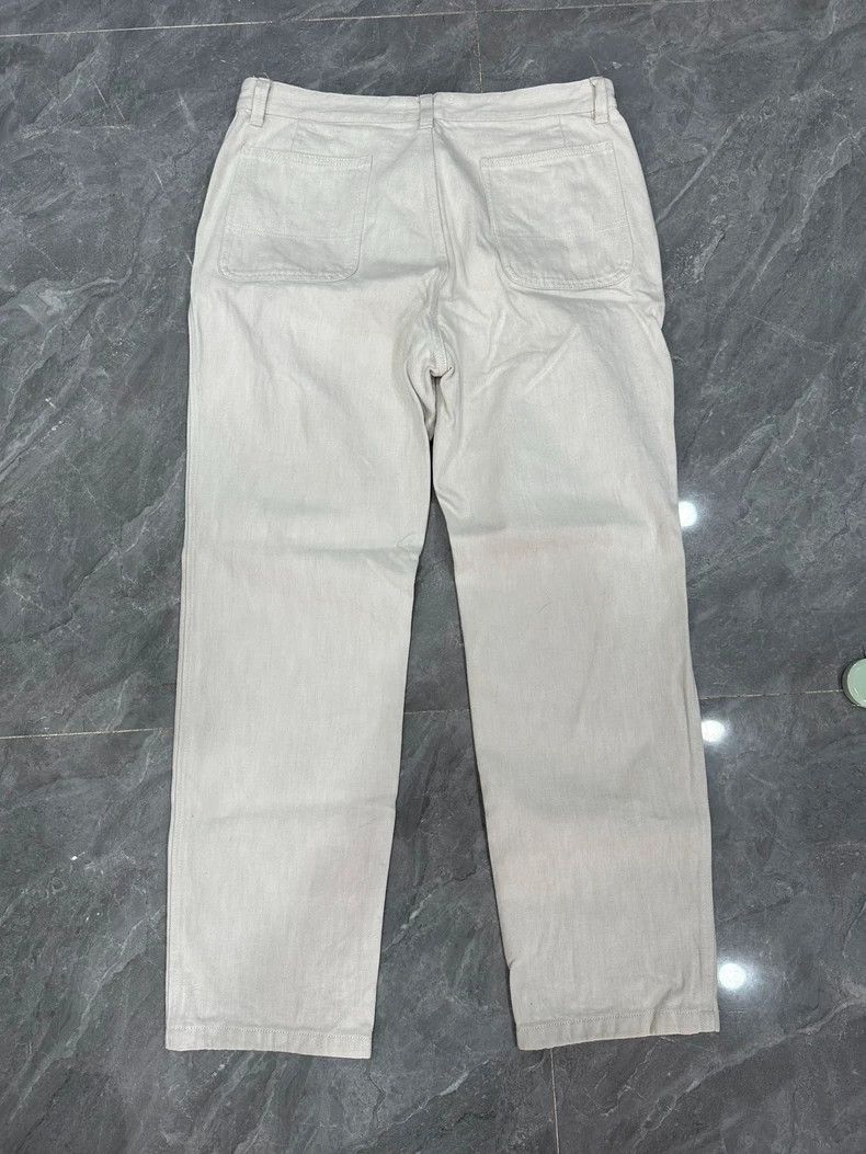 AMI AMI Off-White Wide-Leg Denim Pants Size US 34 / EU 50 - 2 Thumbnail