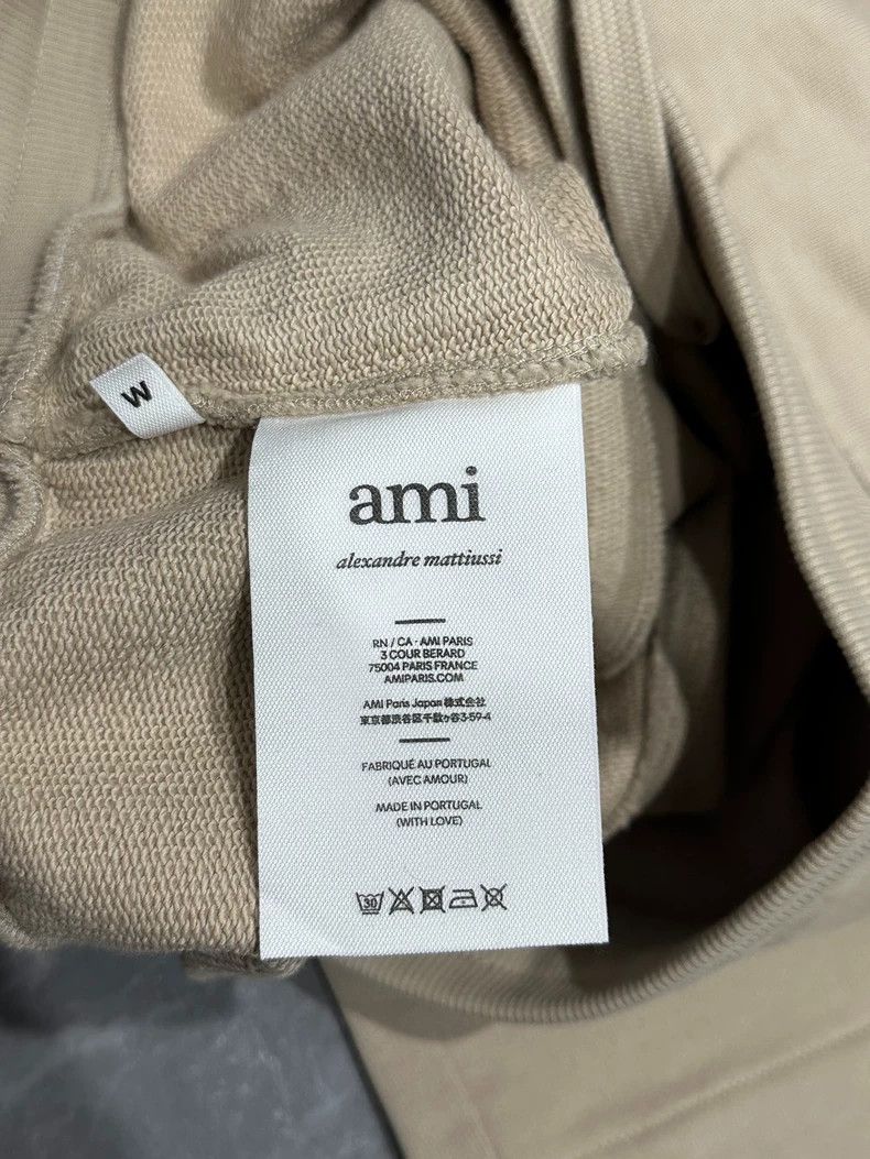 AMI Khaki Wide Leg Pants with Embroidery Size US 32 / EU 48 - 5 Thumbnail
