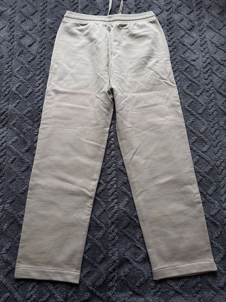 AMI Khaki Wide Leg Pants with Embroidery Size US 32 / EU 48 - 2 Thumbnail