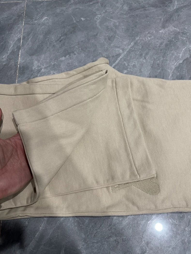 AMI Khaki Wide Leg Pants with Embroidery Size US 32 / EU 48 - 8 Thumbnail